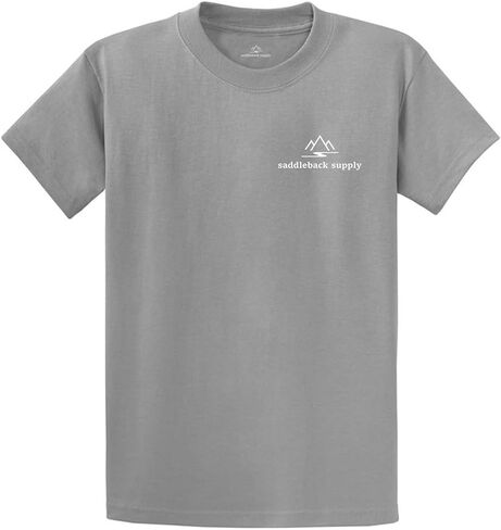 Saddleback Supply Men's Western Logo Heavyweight Tee in Regular, Big and Tall in Kuwait