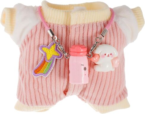 Clothes for Labubu, Accessories for Labubus, Clothes Set for Labubu Dolls, Adorable Chic 2 PCS Set Ornaments Jumpsuit for LABUBU Doll Accessories (No Doll) (Jumpsuit-Blue) in Kuwait