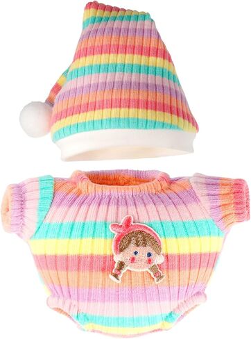 Clothes for Labubu, Accessories for Labubus, Clothes Set for Labubu Dolls, Adorable Chic 2 PCS Set Ornaments Jumpsuit for LABUBU Doll Accessories (No Doll) (Jumpsuit-Blue) in Kuwait