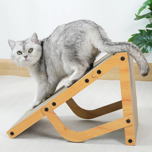 Cat Scratcher, Cardboard Cat Scratchers for Indoor Cats, 22.4 x 9.8 inches Cat Scratching Board, Ramp L Shape Cat Scratch Pad in Saudi Arabia