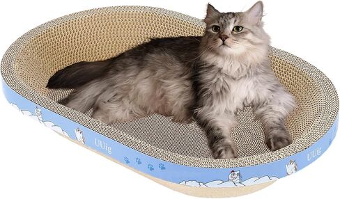 Cat Scratcher, Cardboard Cat Scratchers for Indoor Cats, 22.4 x 9.8 inches Cat Scratching Board, Ramp L Shape Cat Scratch Pad in Saudi Arabia