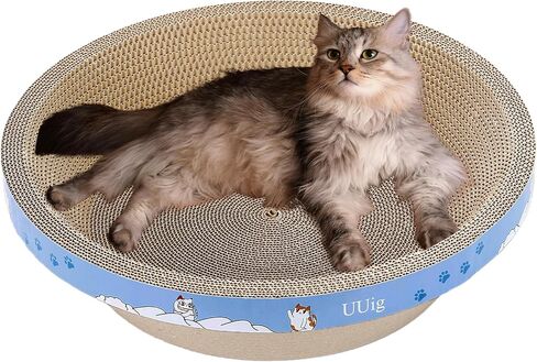 Cat Scratcher, Cardboard Cat Scratchers for Indoor Cats, 22.4 x 9.8 inches Cat Scratching Board, Ramp L Shape Cat Scratch Pad in Kuwait