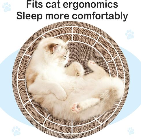 Cat Scratcher, Cardboard Cat Scratchers for Indoor Cats, 22.4 x 9.8 inches Cat Scratching Board, Ramp L Shape Cat Scratch Pad in Kuwait