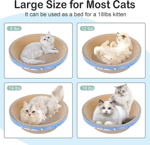 Cat Scratcher, Cardboard Cat Scratchers for Indoor Cats, 22.4 x 9.8 inches Cat Scratching Board, Ramp L Shape Cat Scratch Pad in Kuwait