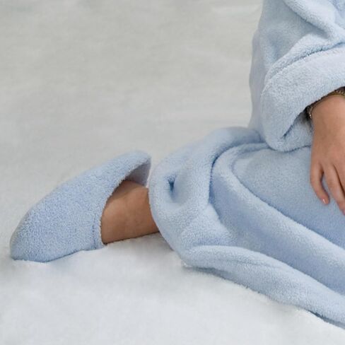 THIRSTY TOWELS Cloud 9 Turkish Spa Slippers, Cozy Plush Lounging Mules, Non-Slip, Washable 2-Pack, Holiday Gift, Stocking Stuffer in Saudi Arabia