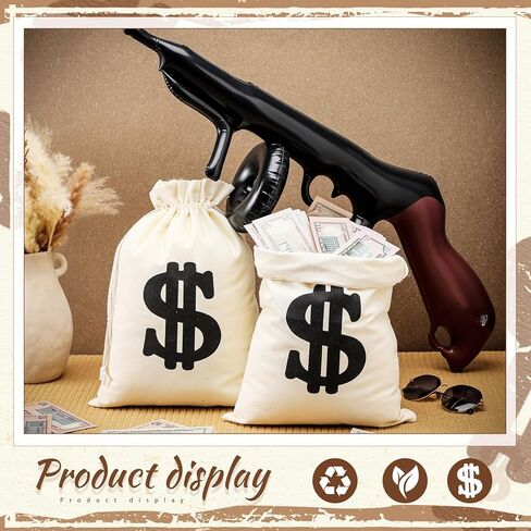 مجموعة الدعامة الأموال تشمل حقيبة مالية 2 PCS مع الرباط 2 PCS الدعائم بندقية قابلة للنفخ 4 PCS 15.7 '× 9.8' in Kuwait