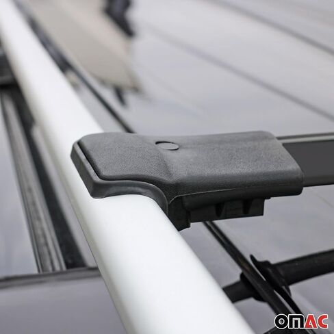 OMAC Roof Rack Cross Bars Luggage Carrier for VW Touareg 2011-2018 Black 2 Pcs Anti-Theft for Travel Kayak Canoe Surf Ski Snowboard Camping in Saudi Arabia