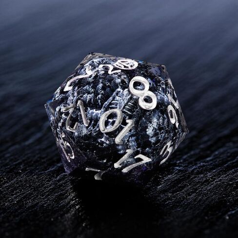 Dice Box with Polyhedral Dice - Ancient Egypt Resin Dice Set in Sarcophagus Case for Dungeons & Dragons, RPGs, and Collectors, DND Dice Set in Kuwait