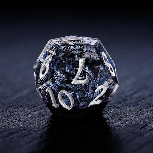 Dice Box with Polyhedral Dice - Ancient Egypt Resin Dice Set in Sarcophagus Case for Dungeons & Dragons, RPGs, and Collectors, DND Dice Set in Kuwait