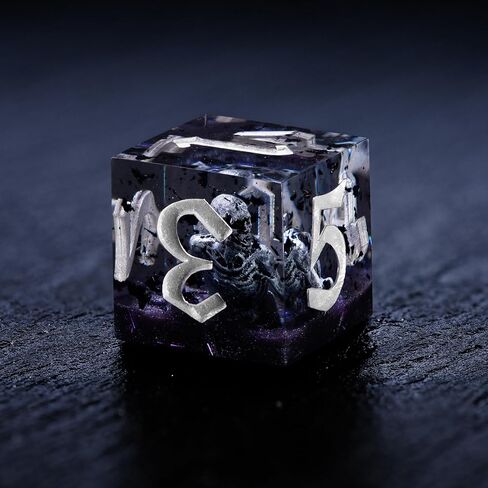Dice Box with Polyhedral Dice - Ancient Egypt Resin Dice Set in Sarcophagus Case for Dungeons & Dragons, RPGs, and Collectors, DND Dice Set in Kuwait