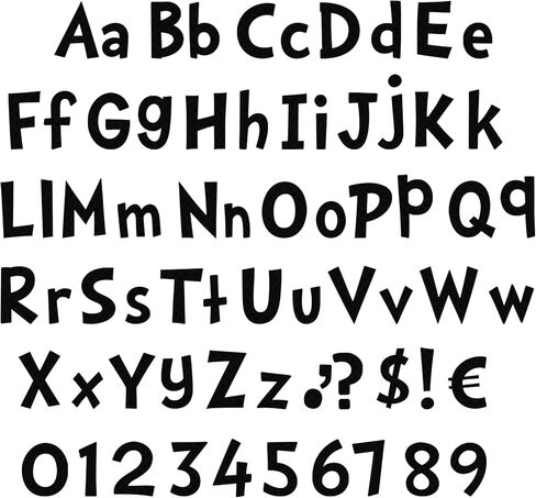 Tenare 134 قطعة 5 بوصة رسائل لوحة إعلانات الأرقام الأبجدية رسائل التحرير والسرد قواطع رسائل لعرض لوحة النشرة ديكور المنزل (ألاس بريق قوس قزح) in Kuwait