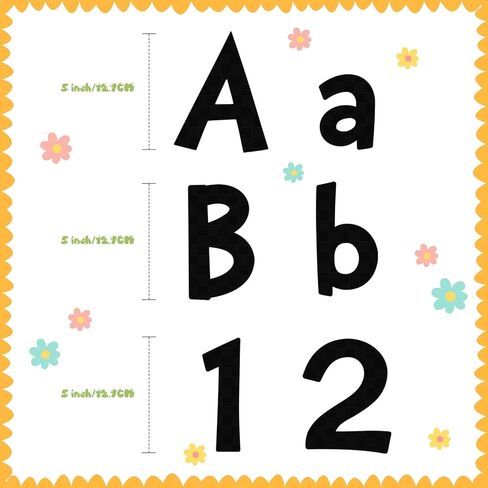 Tenare 134 قطعة 5 بوصة رسائل لوحة إعلانات الأرقام الأبجدية رسائل التحرير والسرد قواطع رسائل لعرض لوحة النشرة ديكور المنزل (ألاس بريق قوس قزح) in Kuwait