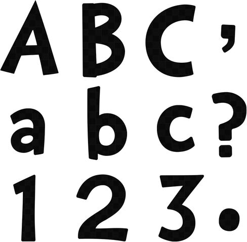 Tenare 134 قطعة 5 بوصة رسائل لوحة إعلانات الأرقام الأبجدية رسائل التحرير والسرد قواطع رسائل لعرض لوحة النشرة ديكور المنزل (ألاس بريق قوس قزح) in Kuwait