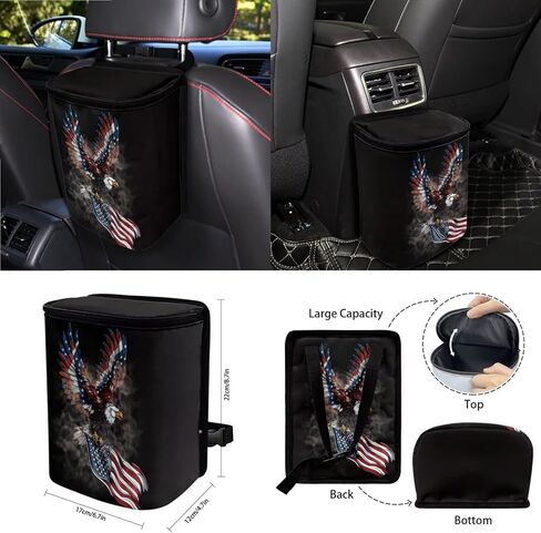 BAT PRINT 15pcs مقعد السيارة أغطية مقعد عالية الدلو وضعت أغطية مقعد عالية الظهر مع منصات حزام الأمان من عجلة القيادة داخل مرآة المرآة الخلفية منظم تنفيس الهواء ، الأرجواني in Kuwait