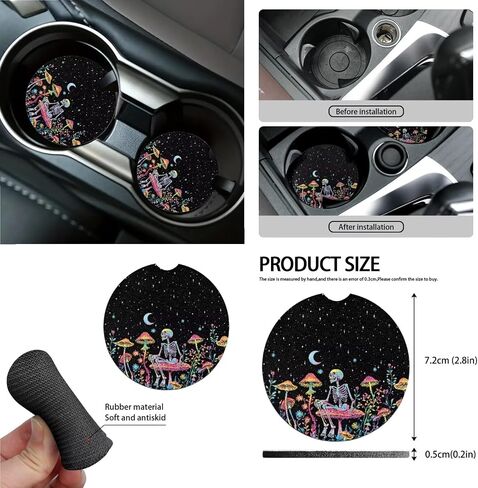 Bat Print 15Pcs Car Seat Covers Full Set High Back Bucket Seat Covers with Steering Wheel Cover Safety Belt Pads Inside Rearview Mirror Cover Car Air Vent Organizer, Purple in Saudi Arabia