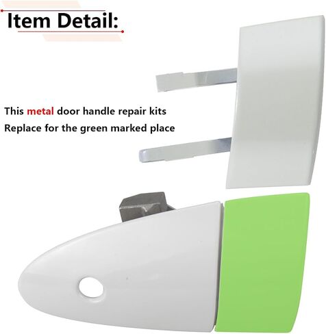 RLB-Hilon Metal Door Door Handle Meach Kits متوافقة مع Honda CRZ CR-Z 2011 2013 2013 2015 العام 2015 ، اللون الأبيض in Saudi Arabia