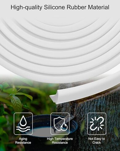 Silicone Rubbber RV Window Seal 1/2 '' x 1/4 '' أبيض مقاوم للماء الثابت in Saudi Arabia