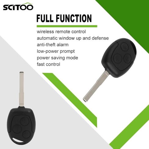SCITOO 1 X Remote Head Key for Ford for Fiesta 2011-2017 KR55WK47899 in Saudi Arabia