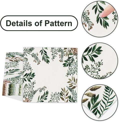 Dinosaur Napkins, Dinosaur Party Napkins for Dino Theme Party Birthday Dinner Dessert, Cute, 6.5 x 6.5 Inches, 40 Count in Kuwait