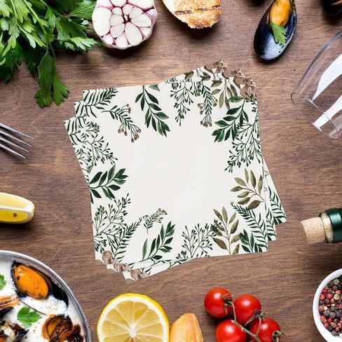 Dinosaur Napkins, Dinosaur Party Napkins for Dino Theme Party Birthday Dinner Dessert, Cute, 6.5 x 6.5 Inches, 40 Count in Kuwait