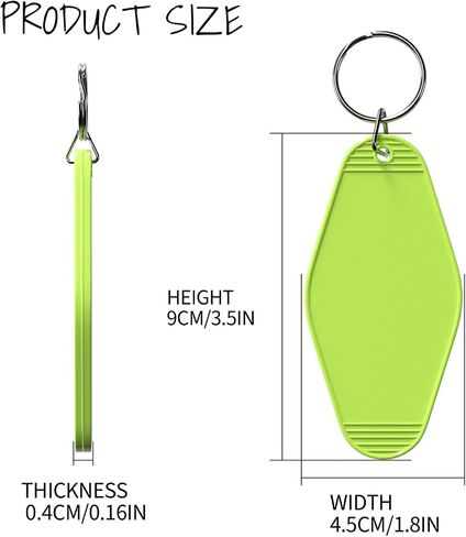 30 Custom Motel Hotel Keychains, Personalized Plastic Vintage Motel Key Chains with Your Photo/Text, Key Tag in Kuwait