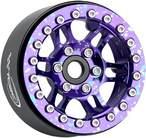 4PCS Splash Anodizing Aluminum 1.9 Inch Beadlock Wheels Hubs for 1/10 RC Crawler Axial Wraith RR10 YETI SCX10 D90 TRAXXAS TRX4 CC01 in Saudi Arabia