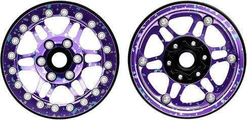 4PCS Splash Anodizing Aluminum 1.9 Inch Beadlock Wheels Hubs for 1/10 RC Crawler Axial Wraith RR10 YETI SCX10 D90 TRAXXAS TRX4 CC01 in Saudi Arabia