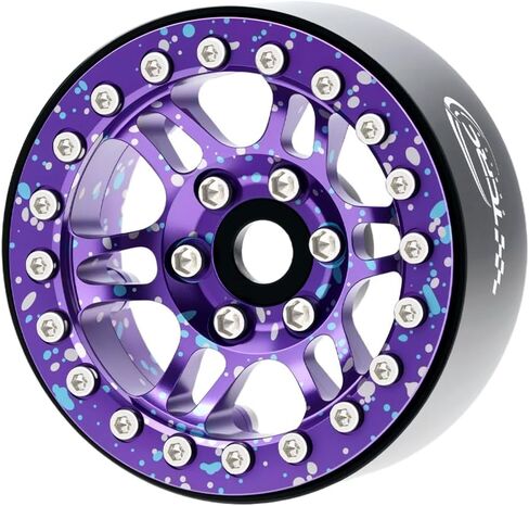 4PCS Splash Anodizing Aluminum 1.9 Inch Beadlock Wheels Hubs for 1/10 RC Crawler Axial Wraith RR10 YETI SCX10 D90 TRAXXAS TRX4 CC01 in Saudi Arabia