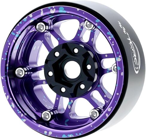4PCS Splash Anodizing Aluminum 1.9 Inch Beadlock Wheels Hubs for 1/10 RC Crawler Axial Wraith RR10 YETI SCX10 D90 TRAXXAS TRX4 CC01 in Saudi Arabia