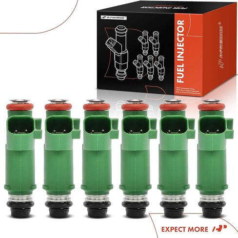 A-Premium Set of 6 Fuel Injectors Compatible with Jaguar X-Type 2002-2005 2.5L 3.0L, X-Type 2006-2008 3.0L in Saudi Arabia