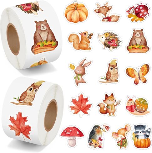 Haooryx Easter Kids' Sticker Rolls - 1000pcs 16 Design Easter Drawing Self-Adhesive Sticker Roll Giftwrap Cute Cartoon Love Hope Jesus He Is Risen Happy Spring Sunday School Gift Wraping Greeting Card in Saudi Arabia