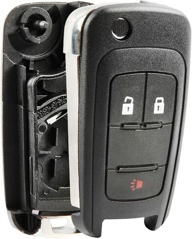 Key FOB الإدخال غير مفتاح قشرة الوجه Remote Flip Case & Pad Fits Chevy 2010-2017 Equinox / 2012-2017 Sonic / GMC 2010-2017 Terrain in Kuwait
