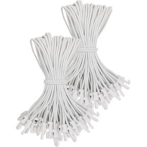 الحبال الصغيرة بنجي مع السنانير 10 بوصة - 25 قطعة من الحبال بونجي قصيرة مع السنانير ، وأشرطة القنب الثقيلة القابلة للتعديل في الهواء الطلق للقنب ، المظلة ، التخييم ، أعمدة الخيام (أسود) in Kuwait