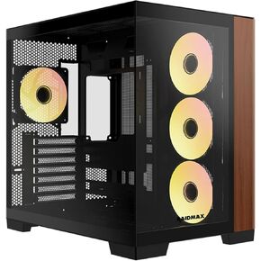RAIDMAX Infinita I610 Dual Chamber ATX Gaming Case, Pre-Install 4X ARGB Fans + 80+ Gold 700W + 240mm Water Cooler, 270° Seemless O11 Tempered Glass, Supports Up to 400mm GPU and Back Connect MB in Kuwait
