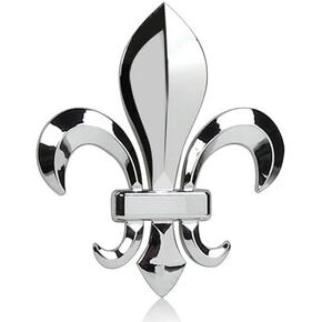 for - Fleur-de-Lis FDL Chrome Solid Metal 3D Emblem in Saudi Arabia