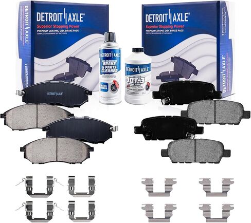 Detroit Axle - منصات الفرامل لـ Infiniti EX35 FX35 G25 G35 M45 QX50 QX50 Q70 Q70L NISSAN 350Z 370Z MURANO ، منصات الفرامل الأمامية والخلفية البديلة in Saudi Arabia