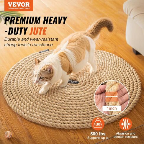 VEVOR Gym Climbing Rope, 1" Diameter Mutiple Length Gym Fitness Training Rope, Adult Training Rope, DIY Decorations for Home & Pets in Saudi Arabia