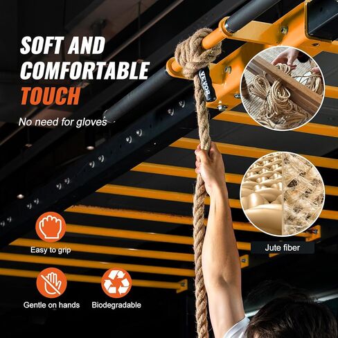 VEVOR Gym Climbing Rope, 1" Diameter Mutiple Length Gym Fitness Training Rope, Adult Training Rope, DIY Decorations for Home & Pets in Saudi Arabia