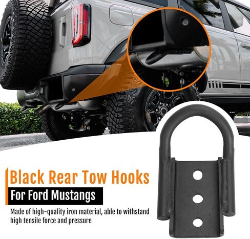 Black Rear Tow Hook for Ford Bronco 2021 2022 2023 2024 OEM MB3C-5B137-BB Single in Saudi Arabia