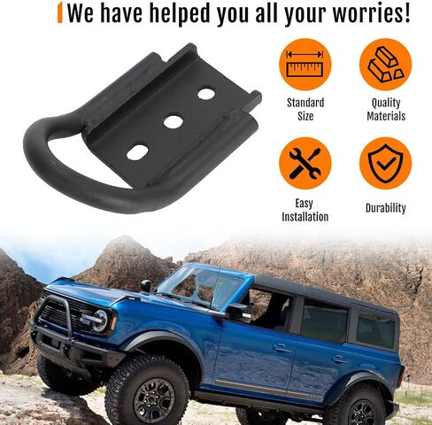 Black Rear Tow Hook for Ford Bronco 2021 2022 2023 2024 OEM MB3C-5B137-BB Single in Saudi Arabia