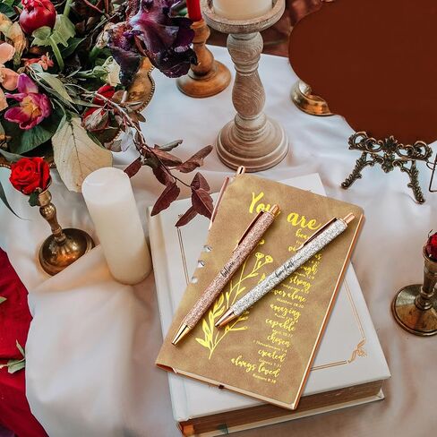 5 Pcs Mother's Day Gifts for Church Christian Religious Gifts for Women Men A6 Bible Leather Notebook 3 Verse Pens with Box Prayer Journal Bible Study Supplies(Purple) in Kuwait