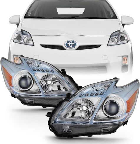 ACANII - For [Halogen Model Only] 2010-2011 Toyota Prius Factory Style Projector Headlights Headlamps Driver & Passenger in Saudi Arabia