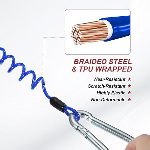 Patikil 3 FT Breakaway Trailer Cable ، 2PCS Trailer Brake Away Cable Cable Cable Cable Srap in Saudi Arabia