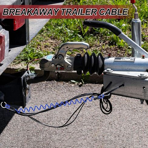 Patikil 3 FT Breakaway Trailer Cable ، 2PCS Trailer Brake Away Cable Cable Cable Cable Srap in Saudi Arabia