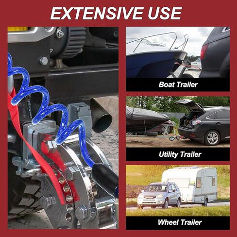 Patikil 3 FT Breakaway Trailer Cable ، 2PCS Trailer Brake Away Cable Cable Cable Cable Srap in Saudi Arabia