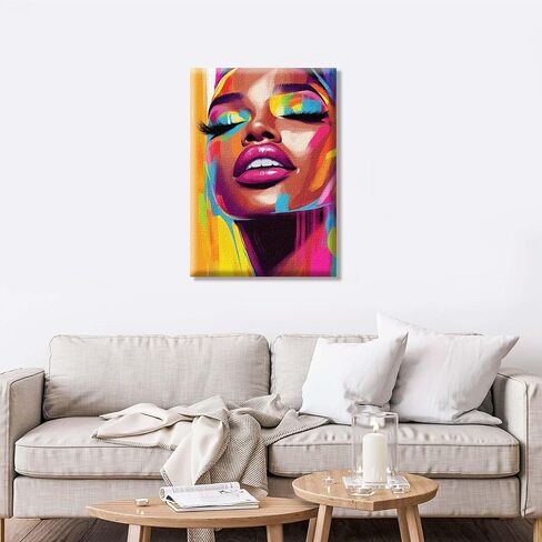 Pavemlo Framed Paint by Numbers Kit for Adults African Woman – 8x12inch Small Color by Numbers for Adults Canvas for Painting, Beginner-Friendly Art Kit, Perfect for Home Décor & Creative Gifts in Saudi Arabia