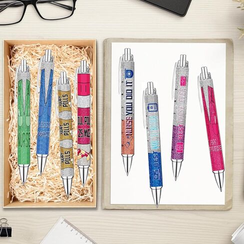 Idealmuzik 8 Teacher Pens,Gift for Teacher,Fun Cute Funny Best Pens Set,Teach Love Inspire Writing School Sayings Preschool Appreciation Gifts in Bulk in Saudi Arabia