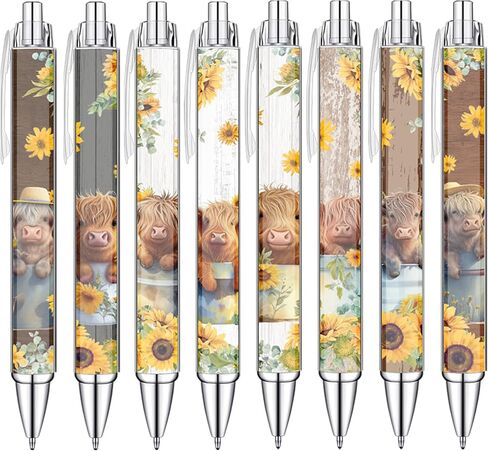 Idealmuzik 8 Teacher Pens,Gift for Teacher,Fun Cute Funny Best Pens Set,Teach Love Inspire Writing School Sayings Preschool Appreciation Gifts in Bulk in Saudi Arabia