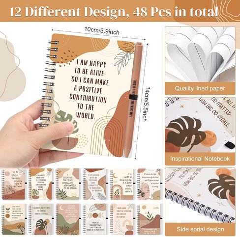 Kosiz 24 Set Day Mothers Home Exivation Gifts Amnitity Spiral Notebooks with Pens Chigragement Procivations Prochepads Daily Journals for Women Lefer in Kuwait