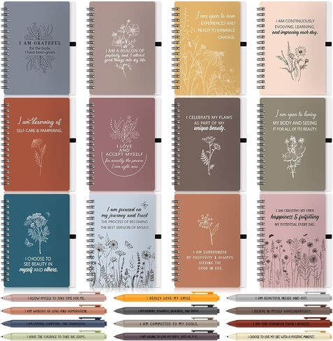 Kosiz 24 Set Day Mothers Home Exivation Gifts Amnitity Spiral Notebooks with Pens Chigragement Procivations Prochepads Daily Journals for Women Lefer in Kuwait